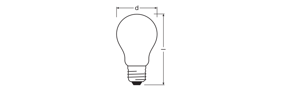 Ledvance LED Classic A Mat E27 Dimbare Lamp 2.2W 2700K 470 lumen 220-240V Energieklasse A