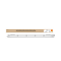 Luminaire LED étanche Ledvance 1200mm 32W 3000K 4000 lumens IP65 IK08 Blanc Chaud Gris montage plafond ou mural