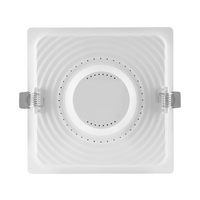 Ledvance LED Downlight Slim Carré 6W 4000K Plafond Encastré Blanc IP20 430 lumens 118x118mm