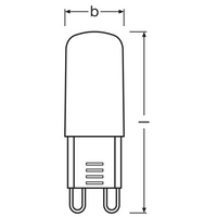 Ampoule Ledvance LED G9 2.6W 4000K Transparente 320 lumens 220-240V 300° Non Dimmable Blanc Froid