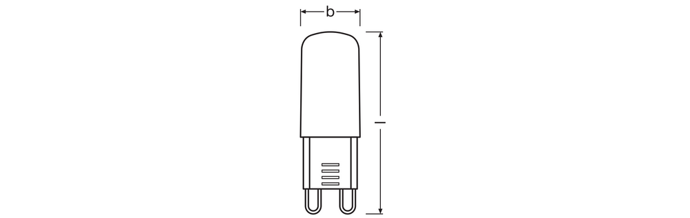 Ampoule Ledvance LED G9 2.6W 4000K Transparente 320 lumens 220-240V 300° Non Dimmable Blanc Froid