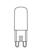Ampoule Ledvance LED G9 2.6W 4000K Transparente 320 lumens 220-240V 300° Non Dimmable Blanc Froid