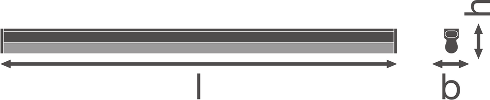 Ledvance LED Linear Compact High Output 600 Opbouwlamp 10W 3000K 1000 lumen Wit IP20 573mm