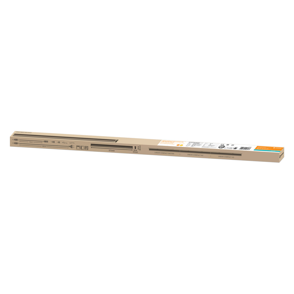 Ledvance LED Linéaire Compact Haut Rendement 600 Applique en Saillie 10W 3000K 1000 lumens Blanc IP20 573mm