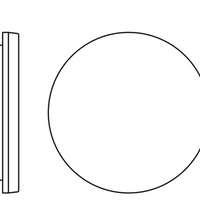Ledvance LED plafonnier et applique mural rond plat 19W 2660 lumens 3000K 4000K IP54 IK08 Blanc