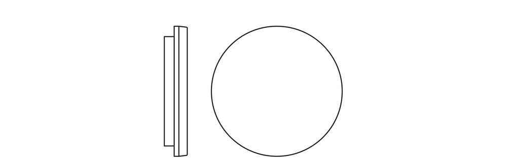Ledvance LED plafonnier et applique mural rond plat 19W 2660 lumens 3000K 4000K IP54 IK08 Blanc
