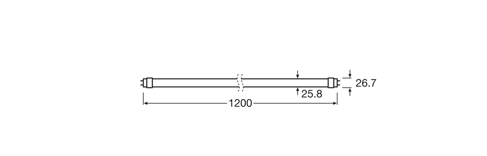 Ledvance Tube LED T8 1200mm 20W 4000K 2400 lumens G13 Blanc Froid IP20 Verre