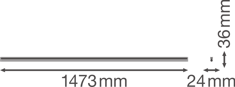 Ledvance LINEAR COMPACT HIGH OUTPUT LED opbouwarmatuur 25W 3000K 2500 lumen 1473mm Wit IP20