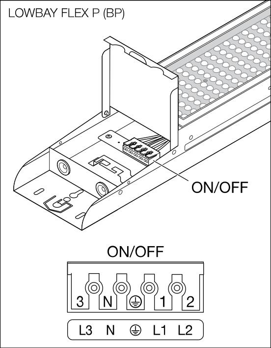 Ledvance LOW BAY FLEX 1200 P LED luminaire industriel, 73W, 11300 lumens, 4000K, efficacité 155lm/W