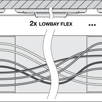 Ledvance LOW BAY FLEX 1500 P LED 73W 11600 lumen 4000K hoge efficiëntie industriële verlichting