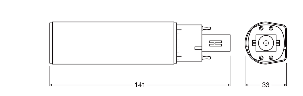 Ledvance OSRAM DULUX LED G24Q-2 7W 4000K blanc froid lampe de rénovation, 770 lumens, IP20, 220-240V, base rotative