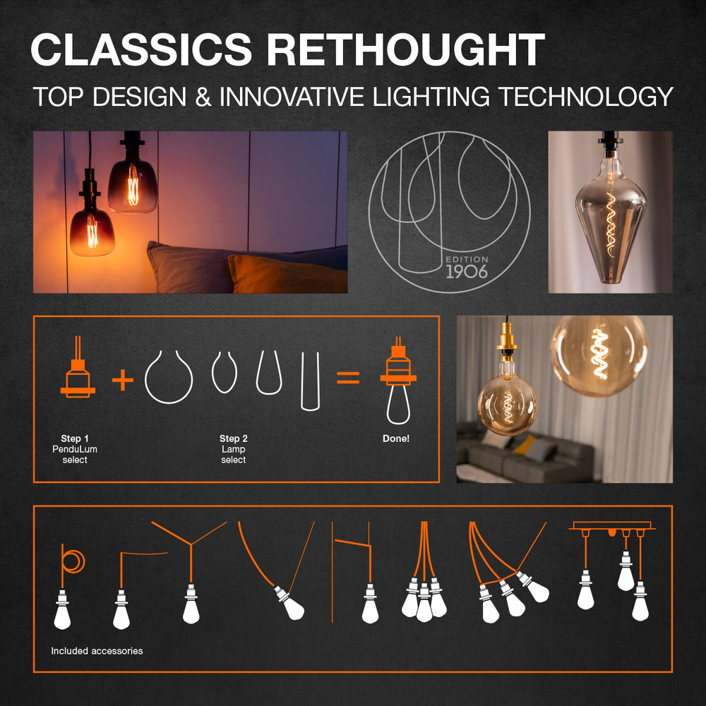 Ledvance Vintage 1906 LED Classic Globe E27 4W 2000K Goud Glas 300 lumen IP20 Warm Comfort Licht