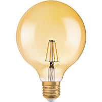 Ledvance Vintage 1906 LED Globe 6.5W E27 2400K Ampoule en verre doré 720 lumens 220-240V IP20 124mm