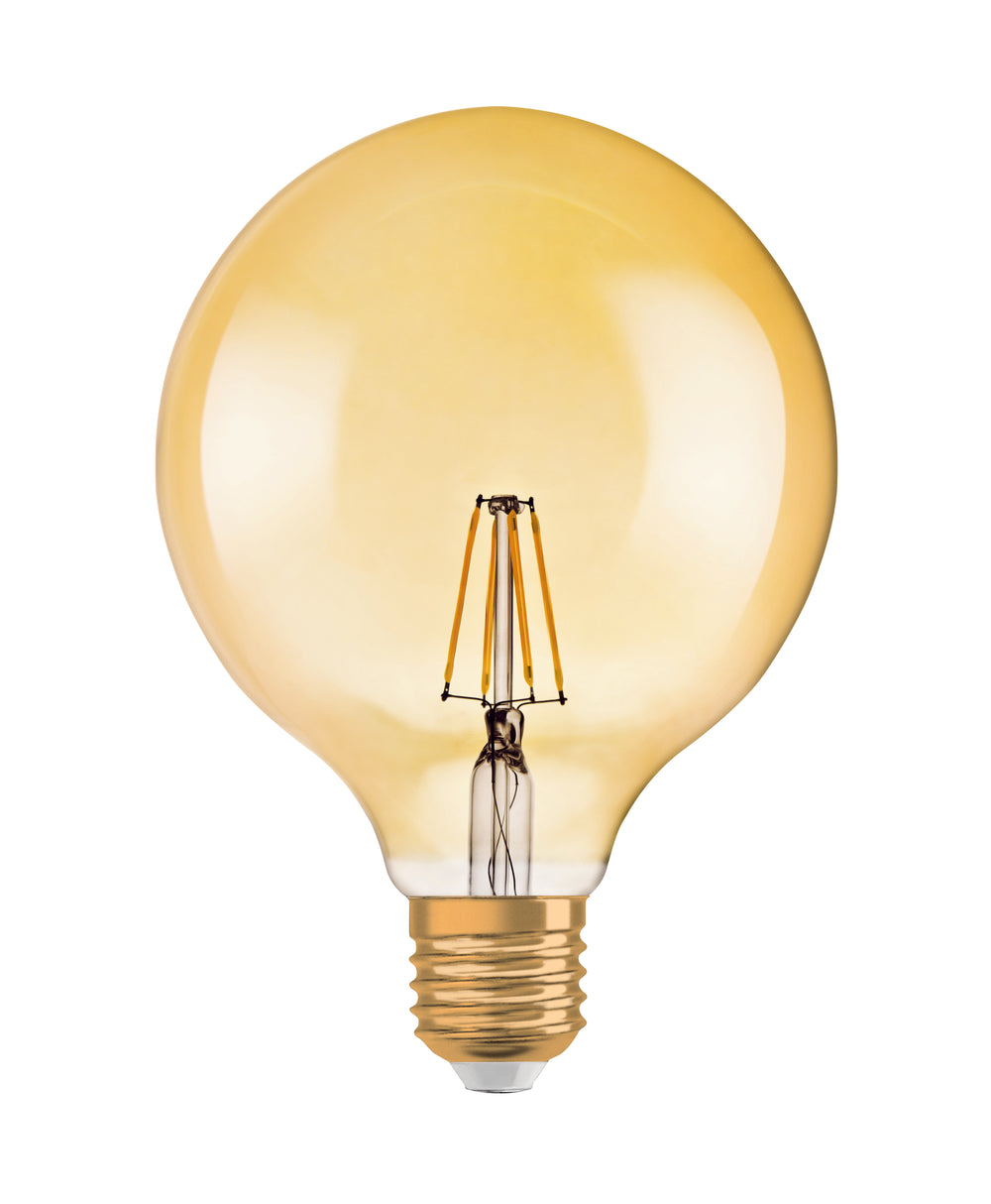 Ledvance Vintage 1906 LED Globe 6.5W E27 2400K Ampoule en verre doré 720 lumens 220-240V IP20 124mm