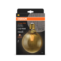 Ledvance Vintage 1906 LED Globe 6.5W E27 2400K Ampoule en verre doré 720 lumens 220-240V IP20 124mm