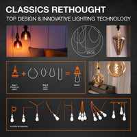 Ledvance Vintage 1906 LED Globe E27 Dimbaar 6.5W 2400K Goud 725 lumen IP20 Glasafwerking