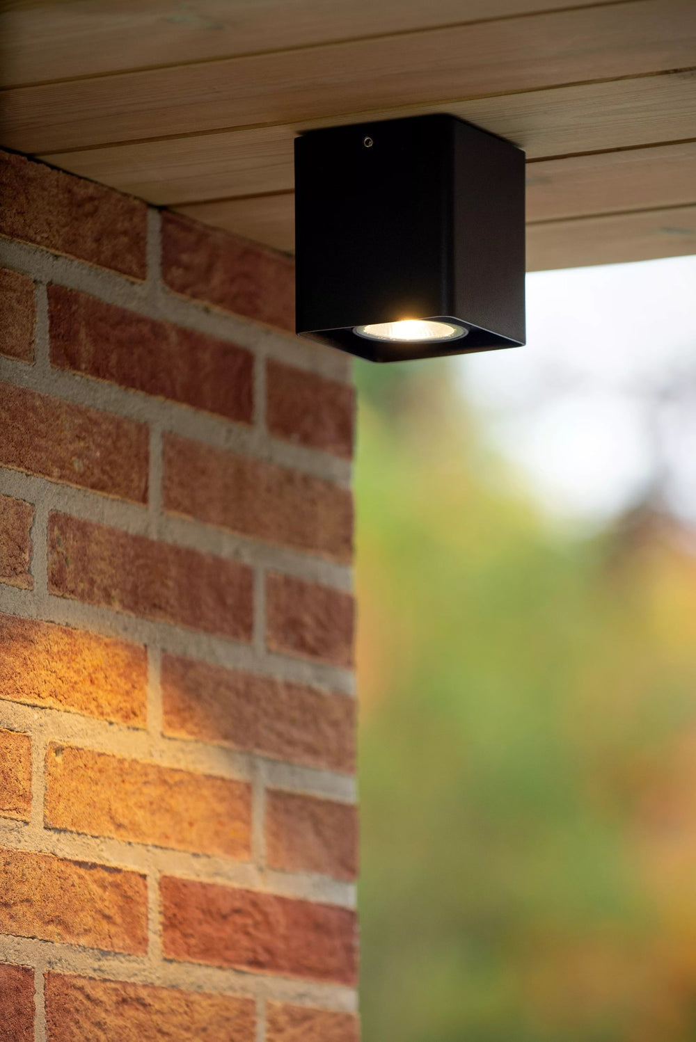 Lucide LEEDS plafonnier LED extérieur 1x9W 2700K IP54 noir
