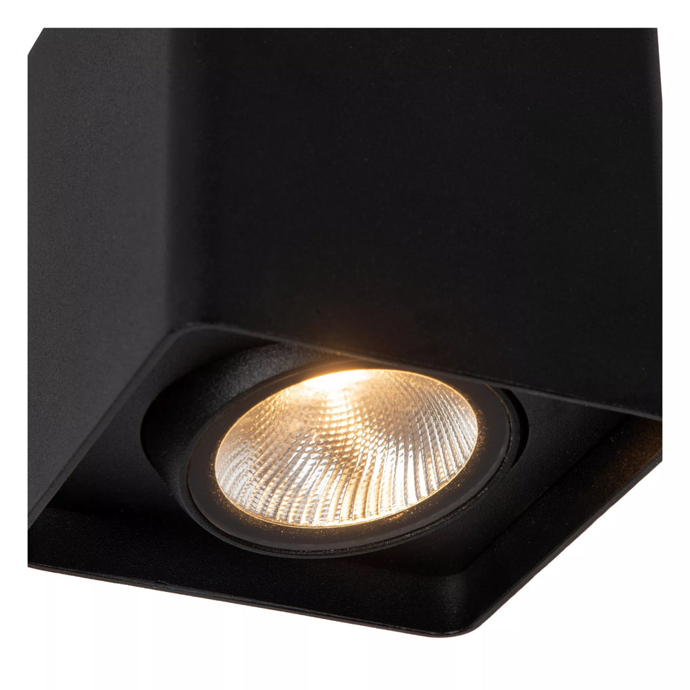 Lucide LEEDS plafonnier LED extérieur 1x9W 2700K IP54 noir