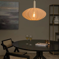 Lucide CORINA LED hanglamp Ø50cm, E27, dimbaar, 40W, 230V, verstelbare hoogte, crème modern design