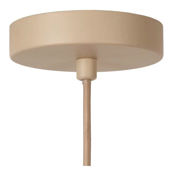 Lucide CORINA LED hanglamp Ø50cm, E27, dimbaar, 40W, 230V, verstelbare hoogte, crème modern design