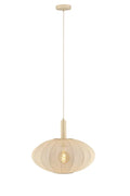 Lucide CORINA LED hanglamp Ø50cm, E27, dimbaar, 40W, 230V, verstelbare hoogte, crème modern design