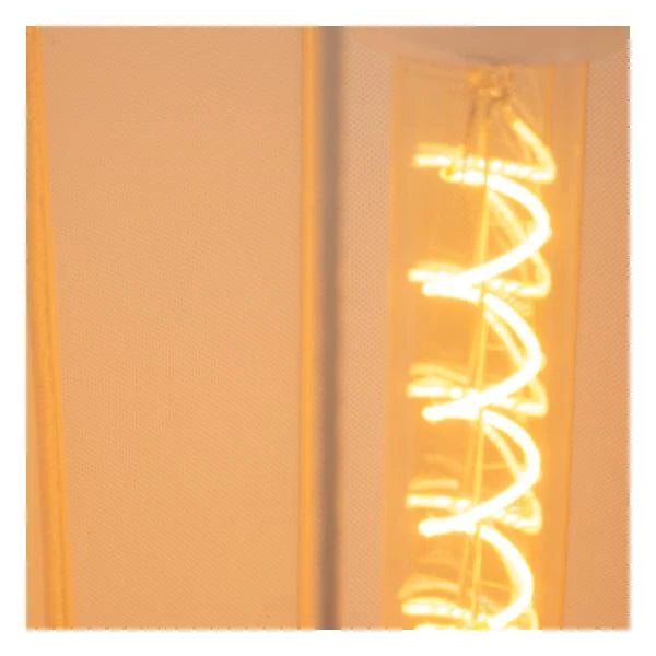 Lucide CORINA LED tafellamp, 3xE27, dimbaar, verstelbare stoffen kap, 185cm crème binnenverlichting