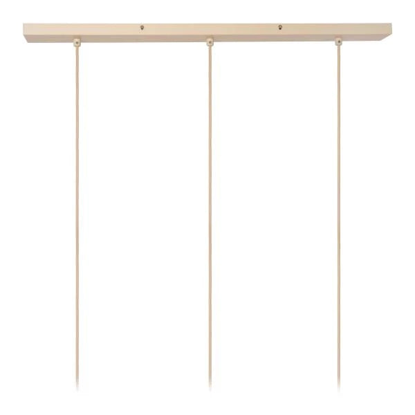Lucide CORINA LED tafellamp, 3xE27, dimbaar, verstelbare stoffen kap, 185cm crème binnenverlichting