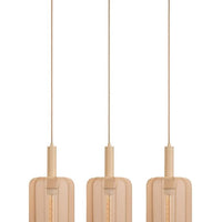 Lucide CORINA LED tafellamp, 3xE27, dimbaar, verstelbare stoffen kap, 185cm crème binnenverlichting