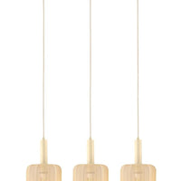 Lucide CORINA LED tafellamp, 3xE27, dimbaar, verstelbare stoffen kap, 185cm crème binnenverlichting
