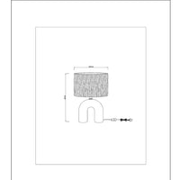 Lucide LED tafellamp Ronda met E27 fitting, rattan kap, keramische voet, 28x28x45cm Wit voor gebruik binnenshuis