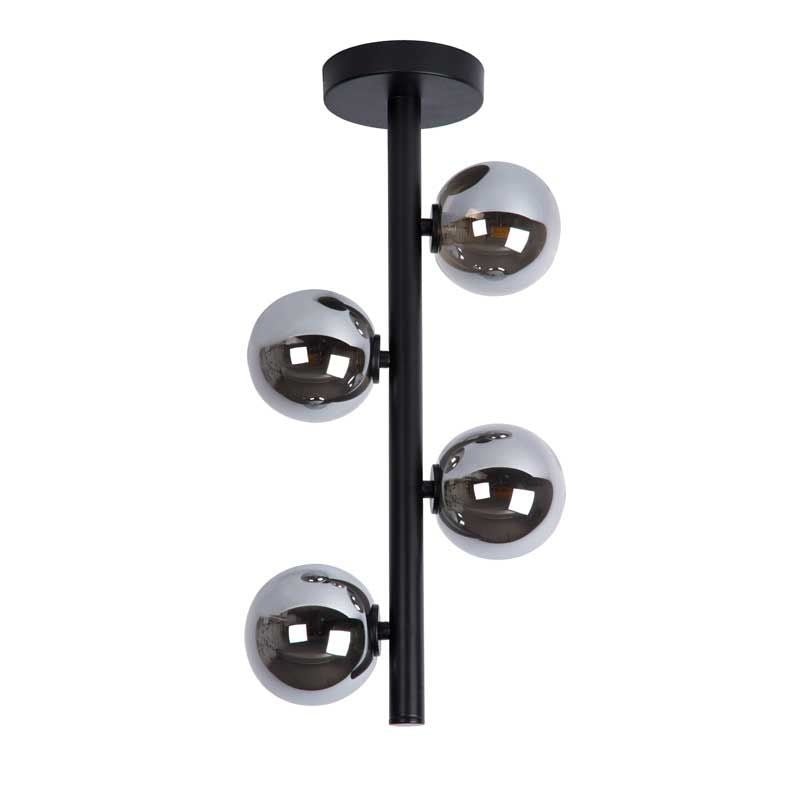 Lucide Tycho plafondlamp Ø25cm 4xG9 zwart met 220-240V input