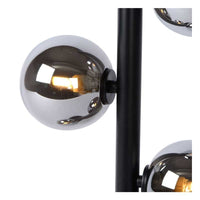 Lucide Tycho plafondlamp Ø25cm 4xG9 zwart met 220-240V input