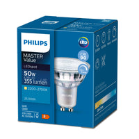 Philips MAS LED spot GU10 3.7W 2700K 270 lumen 36° dimbaar 90CRI PAR16 warm wit