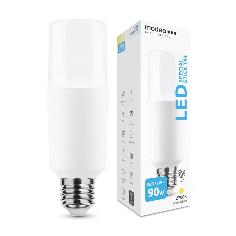 Tsong LED lamp E27 10.5W 3000K warm wit, IP20, CRI 80, CE RoHS, flikkervrij, 220-240V, 5 jaar garantie