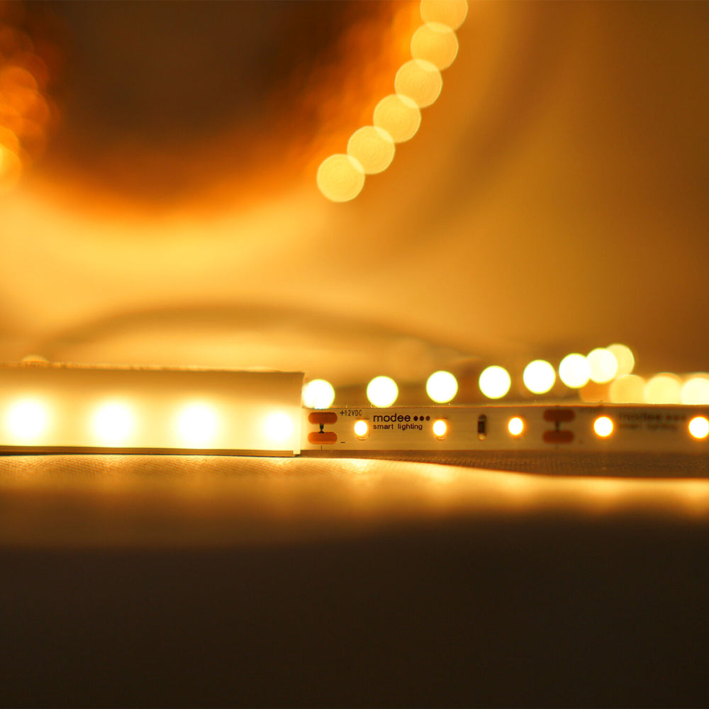 Bande LED Modee silicone 12V 4.8W/m 60LED/m 2700K 540 lumens/m CRI 90 IP65 8mm rouleau 5m