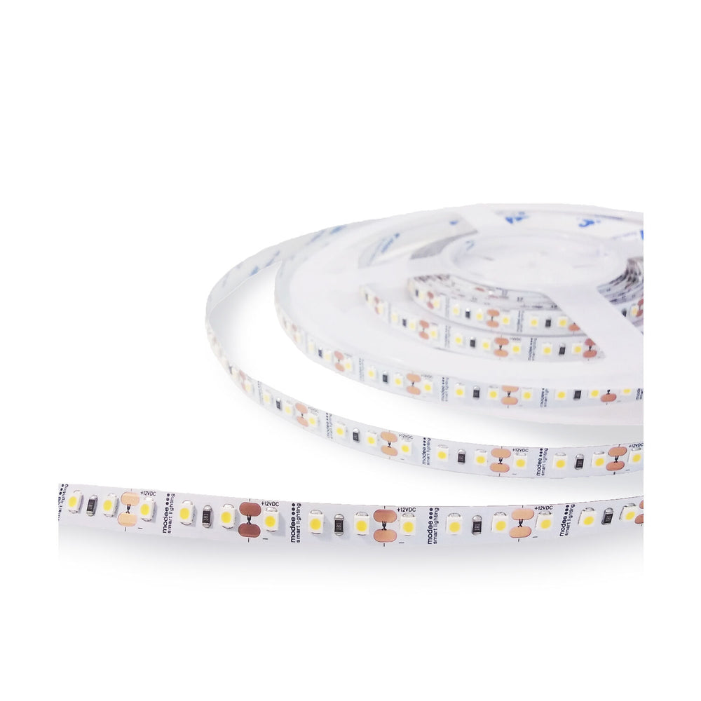 Modee LED Strip DC12V 9.6W/m 120LED/m 1080 lumen IP20 2700K 8mm Enkelkleurig Koper 5m Rol