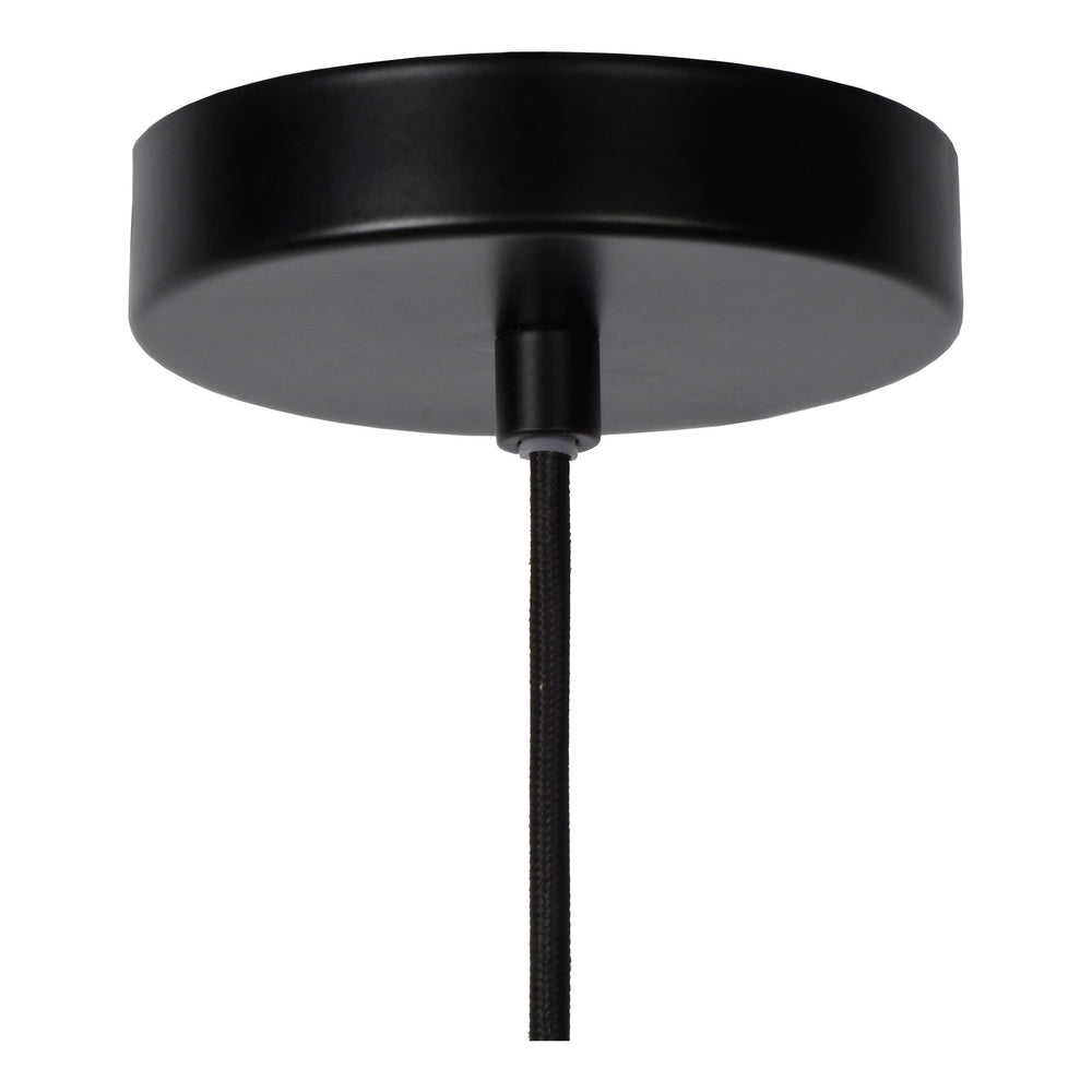 Plafonnier LED suspendu Lucide MESH Ø35cm, fixation E27, or/messager mat, luminaire moderne