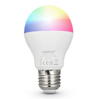 MIBOXER Ampoule LED E27 6W RGB+CCT intelligente avec lumière changeante et blanc réglable pour une utilisation polyvalente