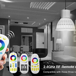 Miboxer Spot LED MR16 4W RGB+CCT, RF 2.4 GHz, lampe dimmable de remplacement pour votre installation d'éclairage intelligent