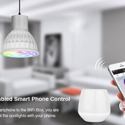 Miboxer Spot LED MR16 4W RGB+CCT, RF 2.4 GHz, lampe dimmable de remplacement pour votre installation d'éclairage intelligent