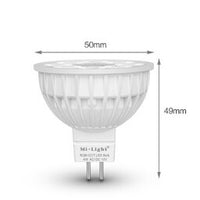 Miboxer Spot LED MR16 4W RGB+CCT, RF 2.4 GHz, lampe dimmable de remplacement pour votre installation d'éclairage intelligent