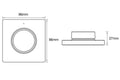 Contrôle mural dimmer CCT sans fil Tsong noir 220-240V AC compatible