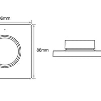 Contrôleur mural sans fil Mi-Light variateur CCT blanc 220-240V IP20