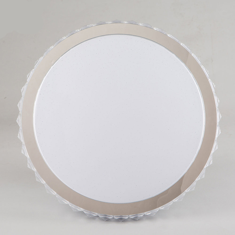 Lampe LED de plafond Modee 96W 3CCT dimmable 9120 lumens Ø510mm aluminium-plastique IP20 verre dépoli