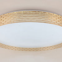 Plafonnier LED Modee 2x48W 3CCT 2700K-6500K 9120 lumens IP20 Ø510x75mm Marron avec télécommande