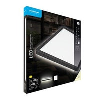 Plafonnier LED Modee carré noir 22W 3000 lumens 4000K 420x420x28mm