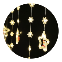 Modee LED kerstdecoratie 110LED 3m warm wit met adapter IP44 binnen buiten lichtsnoer