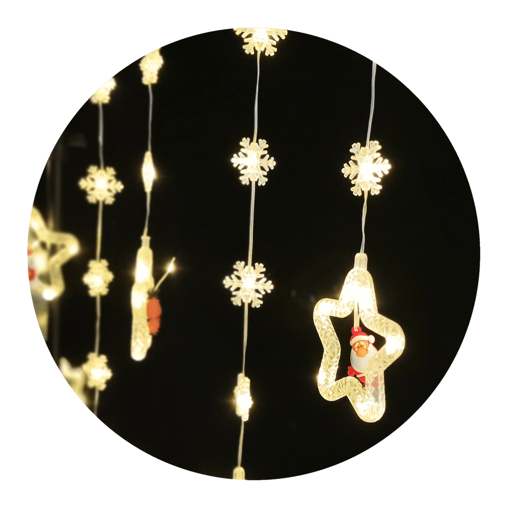 Modee LED kerstdecoratie 110LED 3m warm wit met adapter IP44 binnen buiten lichtsnoer