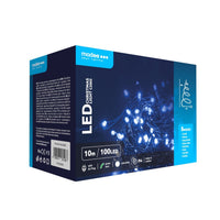 Modee LED Kerstverlichting Slinger 100LED 10m Koud Wit 10000K IP44 met Adapter EU Stekker