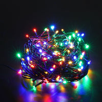 Guirlande lumineuse de Noël LED Modee 10m 100 LED multicolores avec adaptateur IP44 fil vert 8 modes